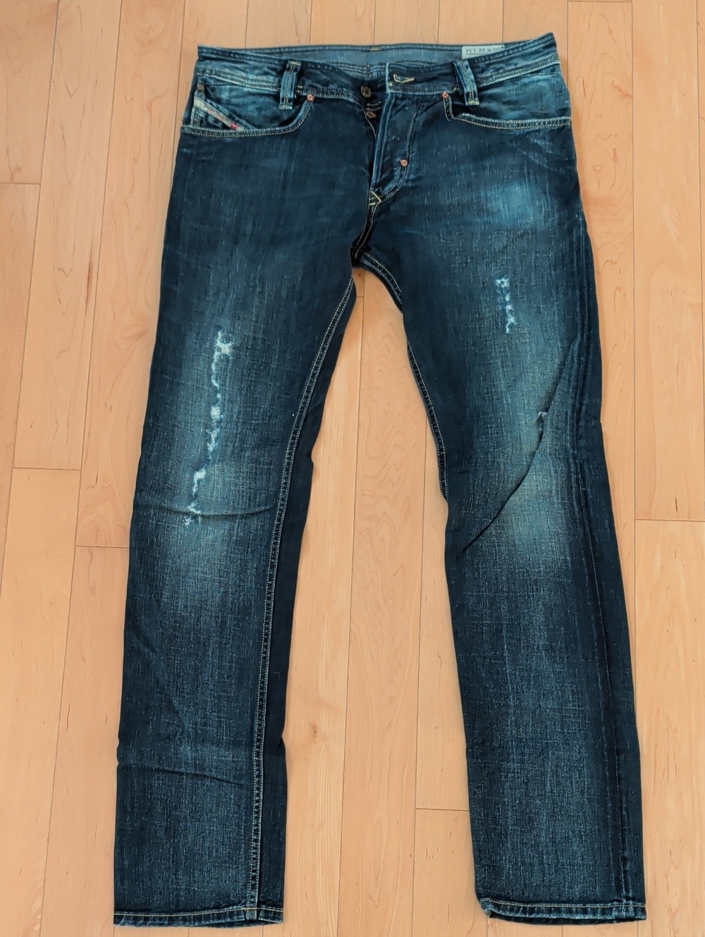 Vintage Diesel Slammer Slim Straight Jeans in Dark Blue Wash W32 L34